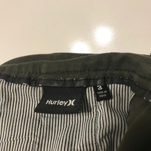 Hurley Army Green Chino Style Jeans Women's 3 - Picture 5 of 5